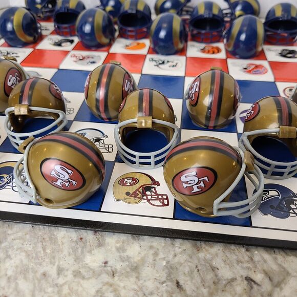 Vintage ST. LOUIS RAMS vs 49ers Checkers Game Set Rare! - Picture 8 of 16